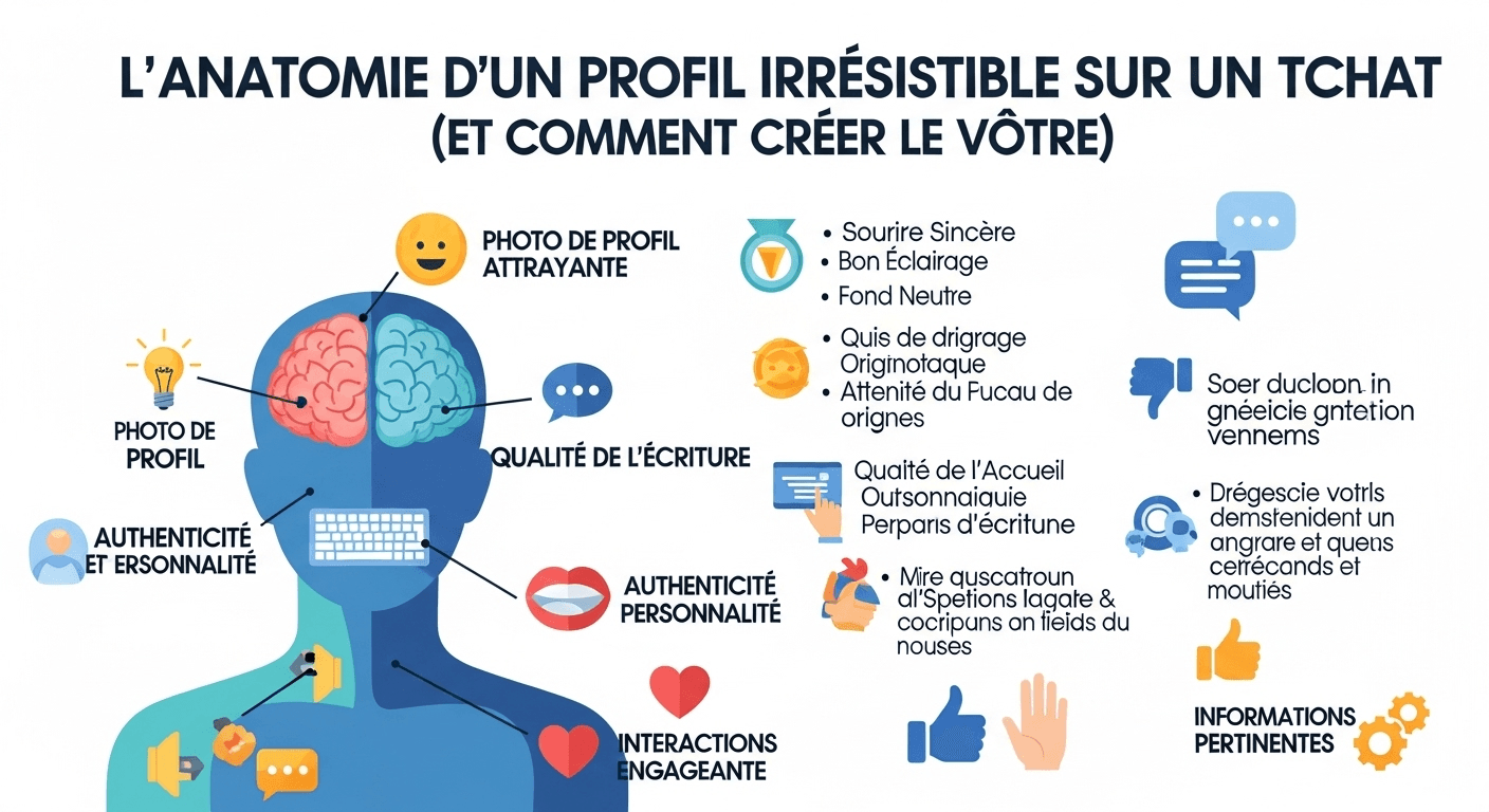 L'Anatomie d'un Profil Irrésistible sur un Tchat (et Comment Créer le Vôtre) 💪💞
