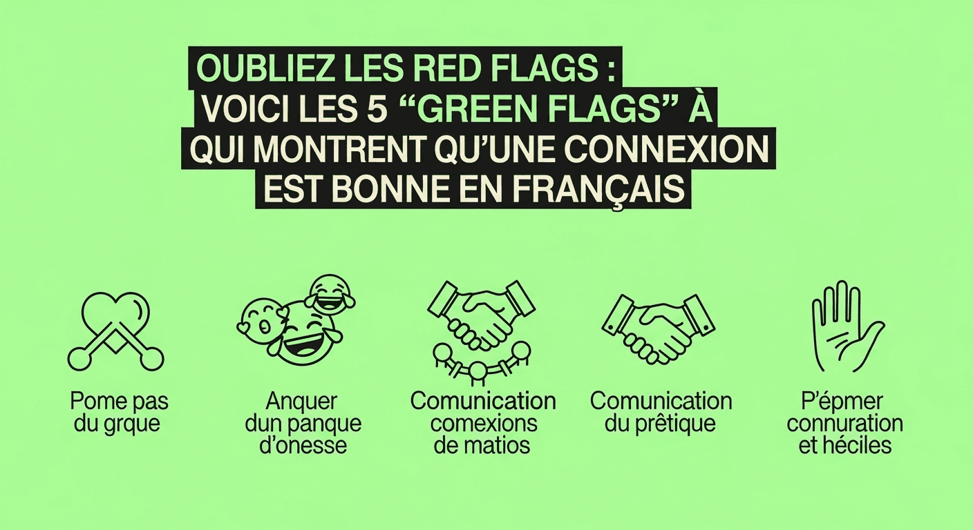 Oubliez les Red Flags : Voici les 5 "Green Flags" 💚 qui Montrent qu'une Connexion est Bonne
