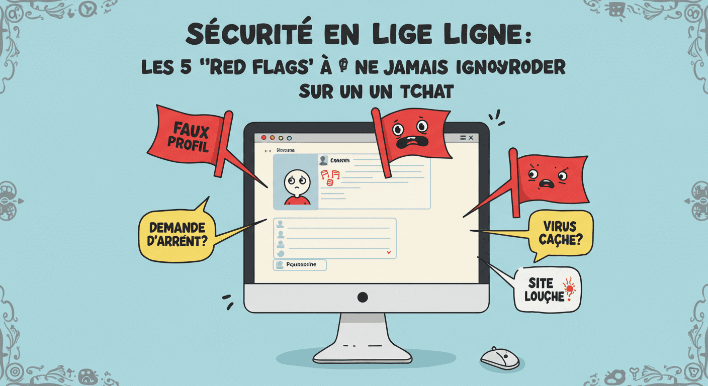 Sécurité en Ligne : Les 5 "Red Flags" 🚩 à ne Jamais Ignorer sur un Tchat