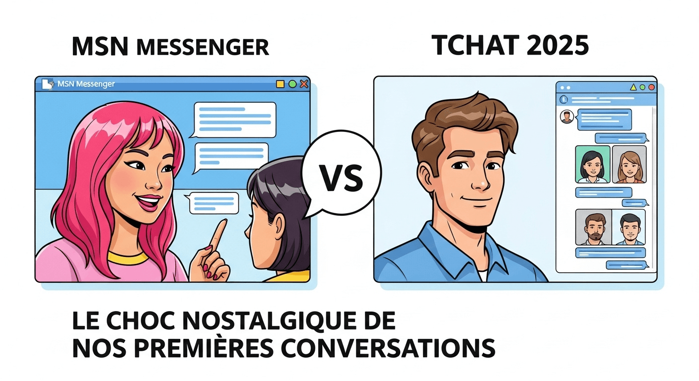 Tchat 2025 vs. MSN Messenger : Le Choc Nostalgique de nos Premières Conversations