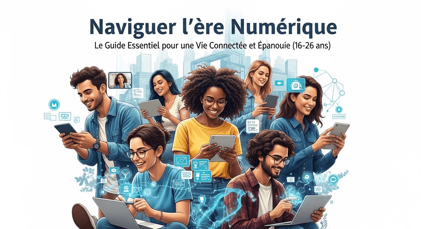 Naviguer l'Ère Numérique : Le Guide Essentiel pour une Vie Connectée et Épanouie (16-26 ans)