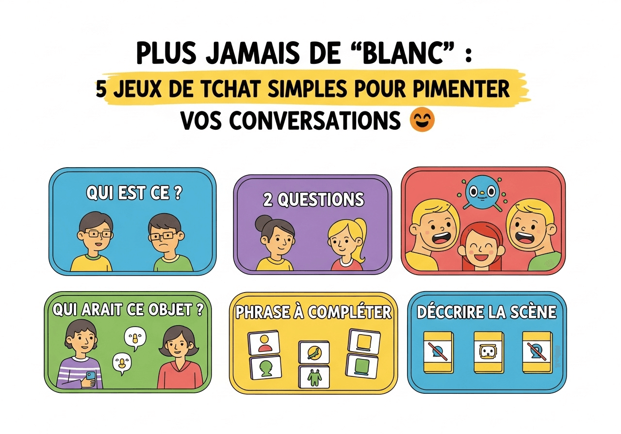Plus Jamais de "Blanc" : 5 Jeux de Tchat Simples pour Pimenter vos Conversations 🎲